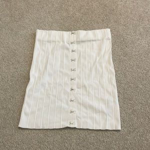 White pencil skirt